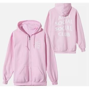 ASSC‎ "Know You Better" PINK Zip Up Hoodie Medium (ASSW368-M)